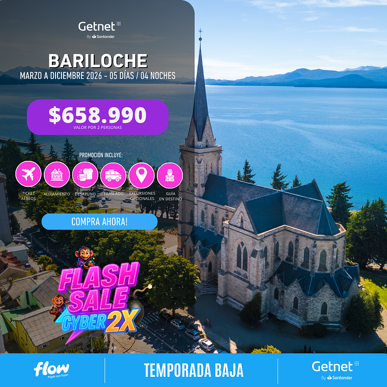 Bariloche / 5 días - 4 noches | Temporada Baja 1