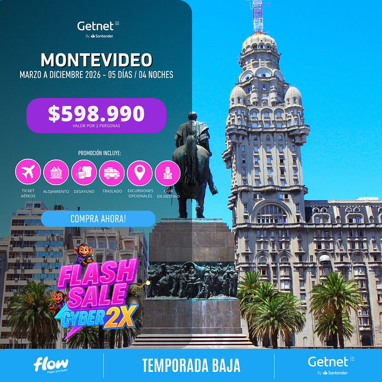 Montevideo / 5 días - 4 noches | Temporada Baja  1