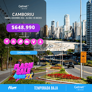 Camboriu / 6 días - 5 noches | Temporada Baja 