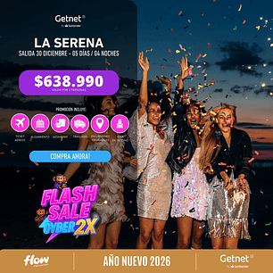 La Serena / 5 días - 4 noches | Año Nuevo 2026