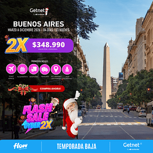 Buenos Aires / 4 días - 3 noches | Temporada Baja