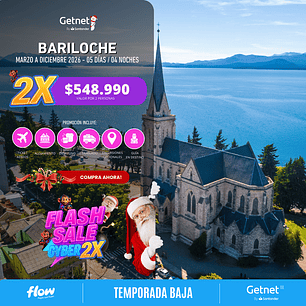 Bariloche / 5 días - 4 noches | Temporada Baja