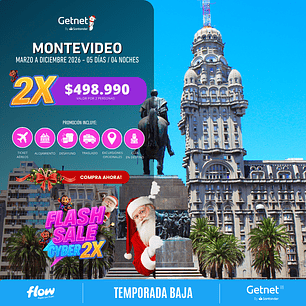 Montevideo / 5 días - 4 noches | Temporada Baja 