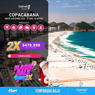 Copacabana / 7 días - 6 noches | Temporada Baja 
