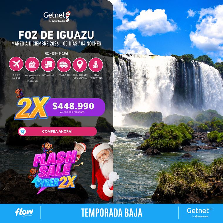 Foz de Iguazu / 5 días - 6 noches | Temporada Baja 1