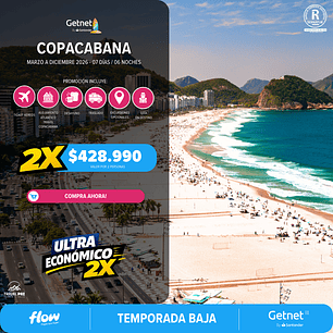 Copacabana / 7 días - 6 noches | Temporada Baja 