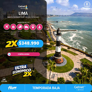 Lima / 5 días - 4 noches | Temporada Baja 