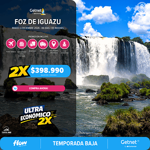 Foz de Iguazu / 5 días - 6 noches | Temporada Baja
