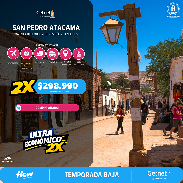 San Pedro de Atacama / 5 días - 4 noches | Temporada Baja  1
