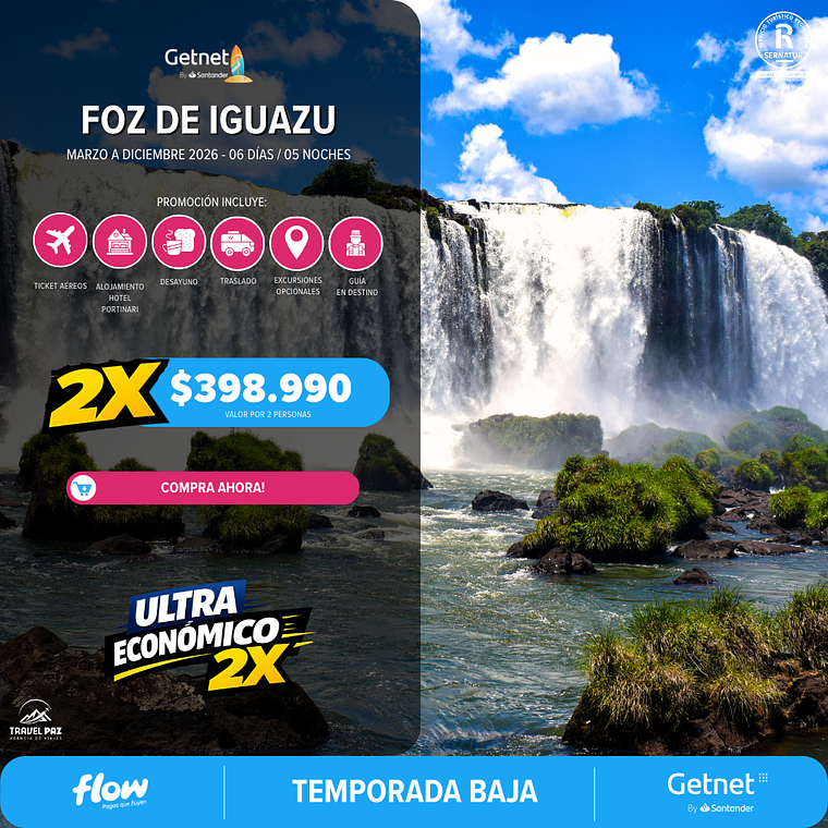 Foz de Iguazu / 7 días - 6 noches | Temporada Baja- COPIAR 1