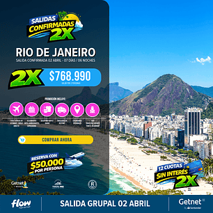 Rio de Janeiro / 07 días - 06 noches | Salida Grupal 02 Abril