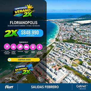 Florianópolis / 07 días - 06 noches | Salidas Verano