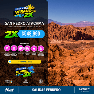San Pedro de Atacama / 05 días - 04 noches | Salidas Verano