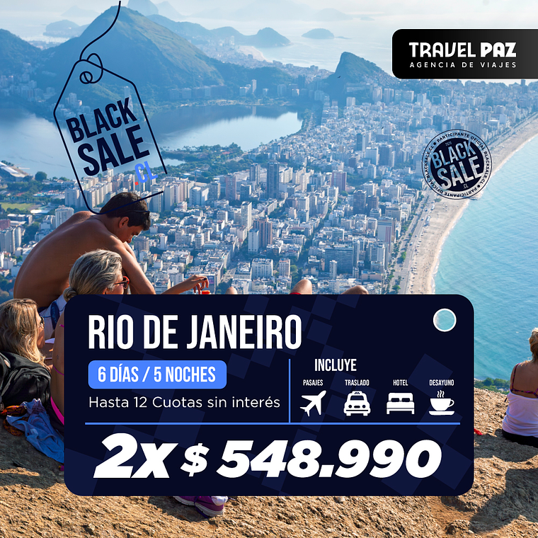 Rio de Janeiro / 6 días - 5 noches | Temporada Baja 1