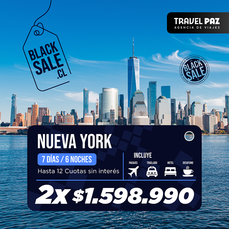 Nueva York / 7 días - 6 noches | Temporada Baja 1