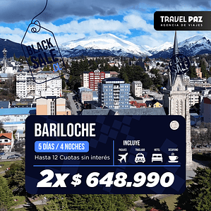 Bariloche / 5 días - 4 noches | Temporada Baja