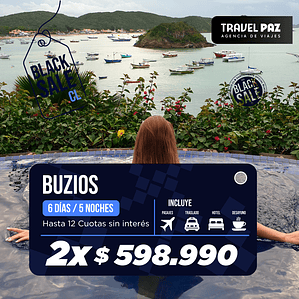 Buzios / 6 días - 5 noches | Temporada Baja