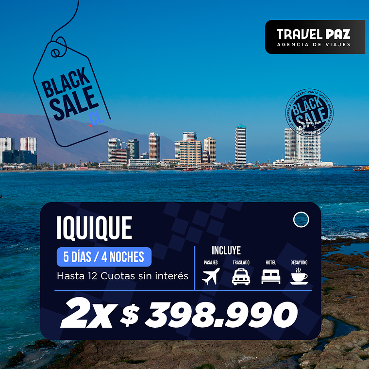 Iquique / 5 días - 4 noches | Temporada Baja 1