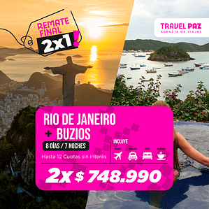 Rio & Buzios / 8 días - 7 noches | Temporada Baja
