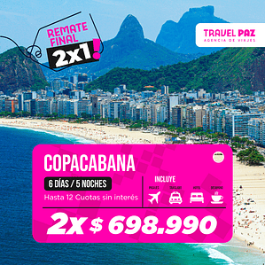 Copacabana / 6 días - 5 noches | Temporada Baja