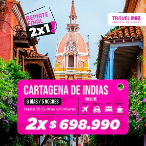 Cartagena de Indias / 6 días - 5 noches | Temporada Baja