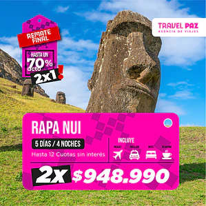 Rapa Nui / 5 días - 4 noches | Temporada Baja