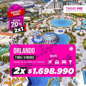 Orlando / 7 días - 6 noches | Temporada Baja