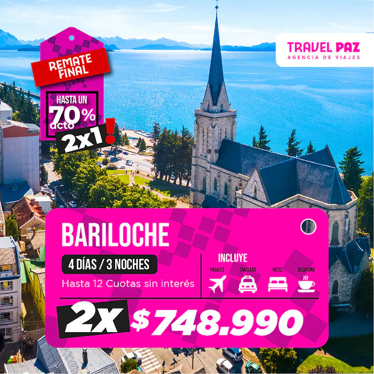 Bariloche / 5 días - 4 noches | Temporada Baja 1