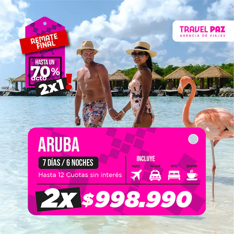 Aruba / 7 días - 6 noches | Temporada Baja 1