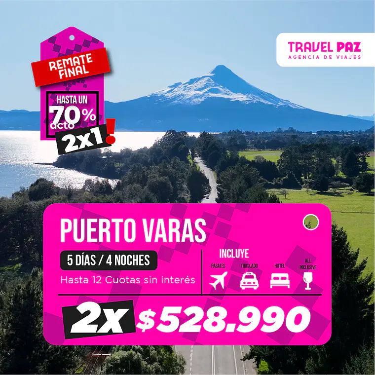 Puerto Varas / 5 días - 4 noches | Temporada Baja 1