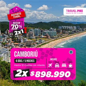 Camboriu / 6 días - 5 noches | Vacaciones de Invierno