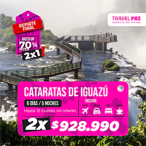 Cataratas de Iguazu / 6 días - 5 noches | Vacaciones de Invierno