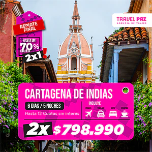 Cartagena de Indias / 6 días - 5 noches | Temporada Baja
