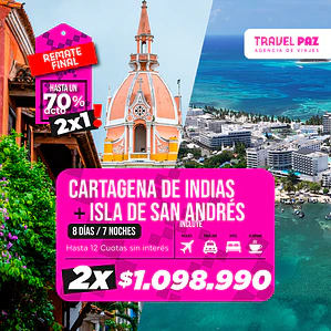 Cartagena de Indias & San Andres / 8 días - 7 noches | Temporada Baja