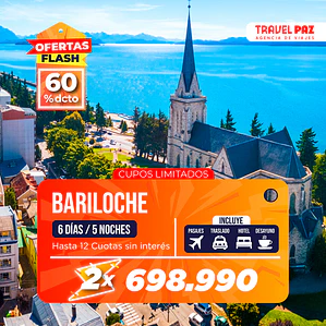 Bariloche / 6 días - 5 noches | Temporada Baja