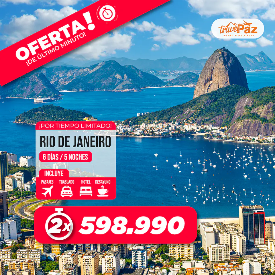 Rio de Janeiro / 06 días - 05 noches | Salidas UltraFlash 1