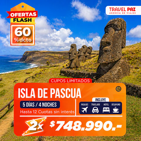 Rapa Nui / 5 días - 4 noches | Temporada Baja