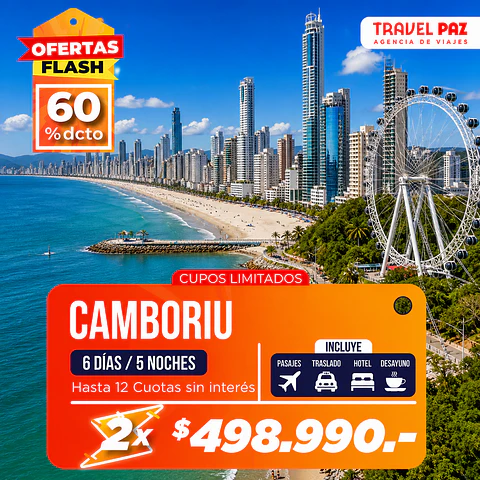 Camboriu / 6 días - 5 noches | Temporada Baja