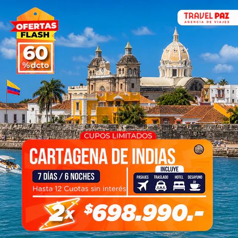 Cartagena de Indias / 7 días - 6 noches | Temporada Baja