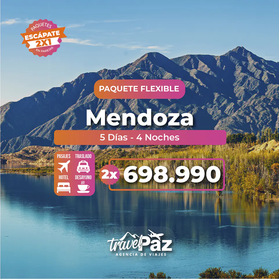 Mendoza / 5 días - 4 noches | Temporada Baja Flexible 1