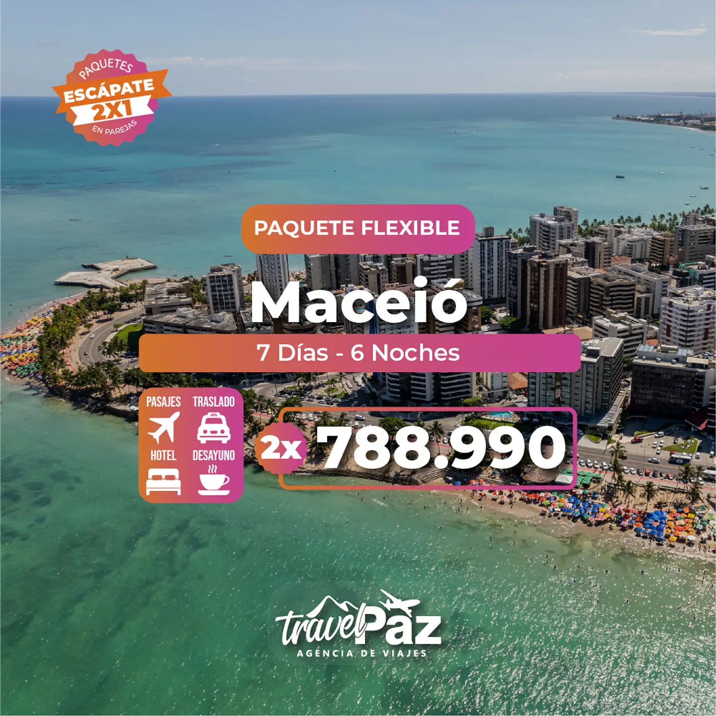 Maceio / 7 días - 6 noches | Temporada Baja Flexible 1
