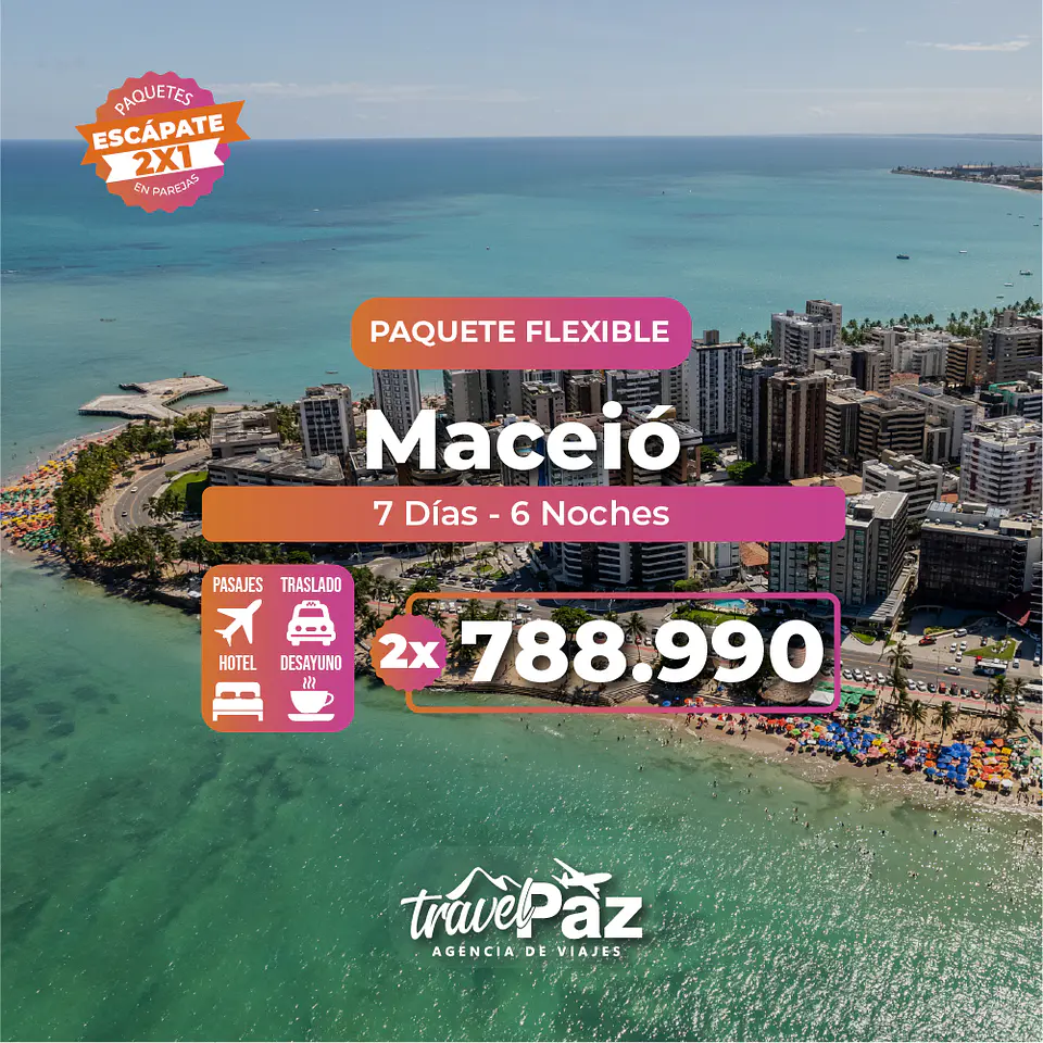 Maceio / 7 días - 6 noches | Temporada Baja Flexible 1