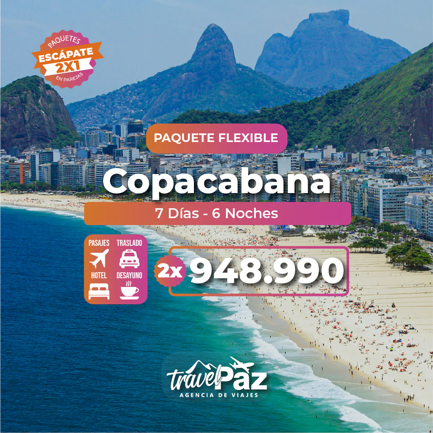 Copacabana / 7 días - 6 noches | Temporada Baja Flexible 1