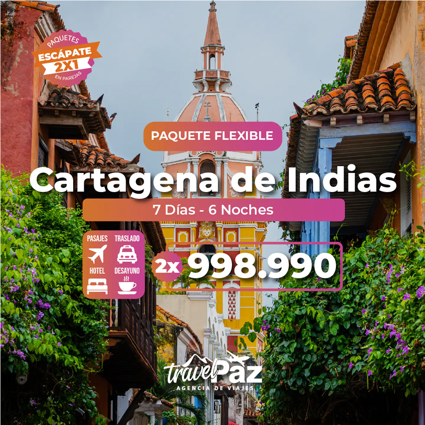 Cartagena de Indias / 7 días - 6 noches | Temporada Baja Flexible 1