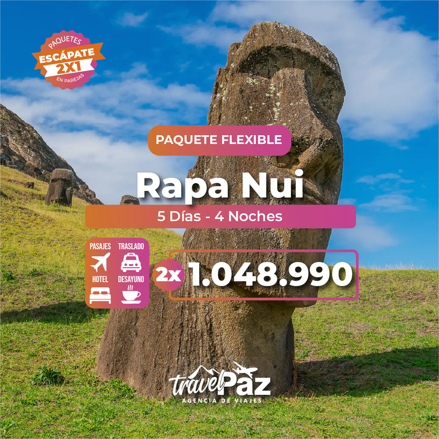 Rapa Nui / 5 días - 4 noches | Temporada Baja Flexible 1