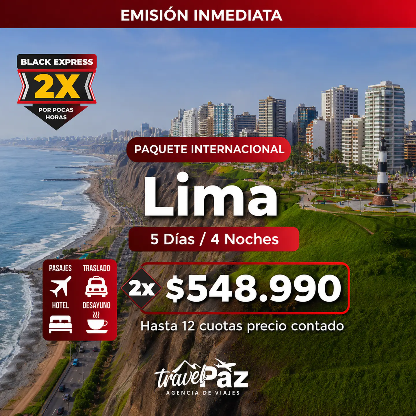 Lima / 6 días - 5 noches | Temporada Baja Economico (210) 1