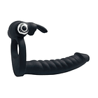 Optimus Anillo Vibrador y Consolador Frodo Negro 1