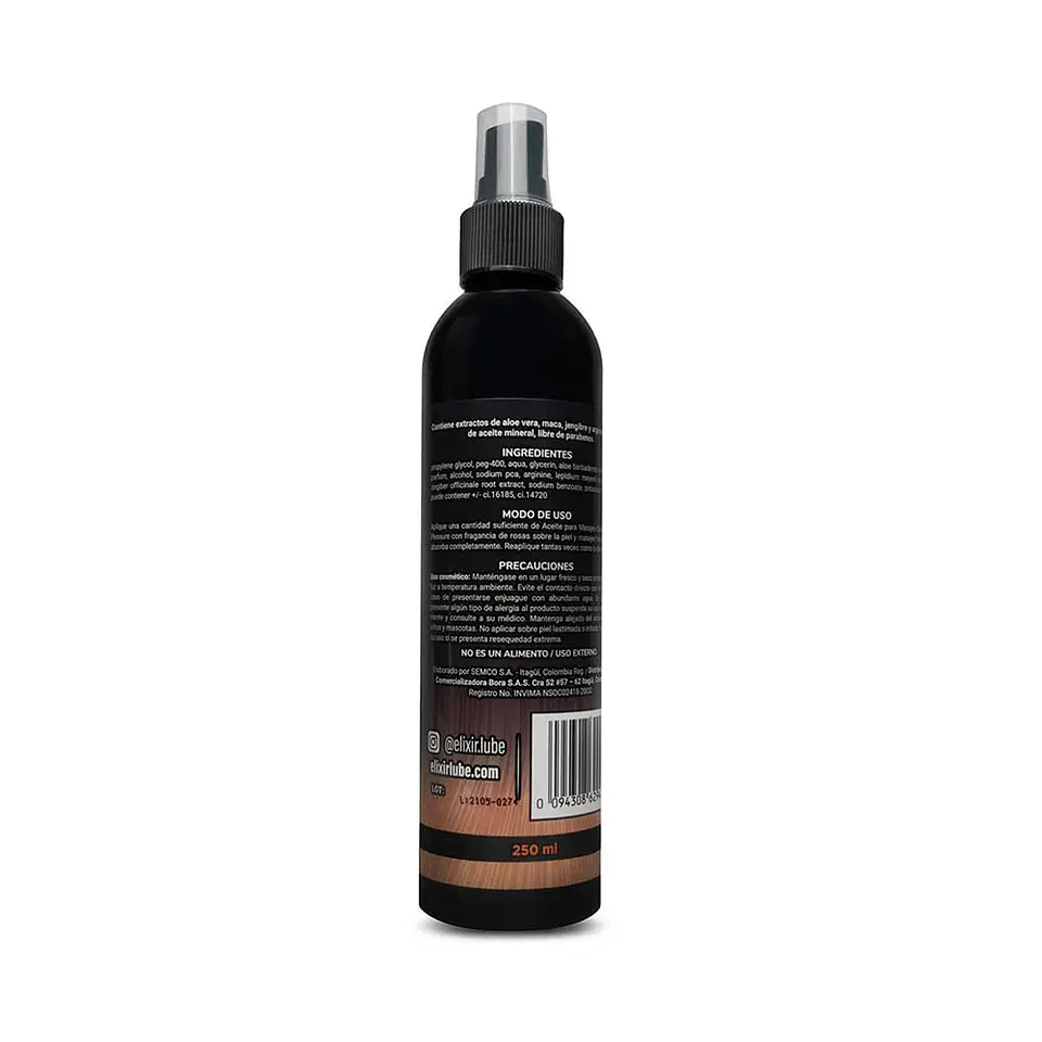 Aceite para Masajes Elixir 250 ML 3