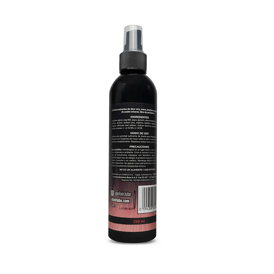 Aceite para Masajes Elixir 250 ML 5