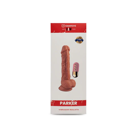 Dildo Vibrador Realista Parker Piel Giratorio 